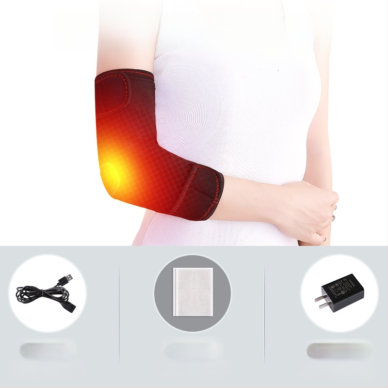 Elektromos moxibustion meleg masszázs fűtött könyökvédők férfiaknak és nőknek fűtött nyakvédő karvédők tenisz sport fizioterápia töltés