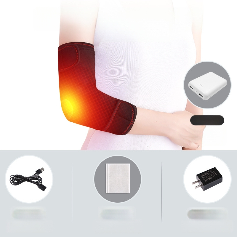 Elektromos moxibustion meleg masszázs fűtött könyökvédők férfiaknak és nőknek fűtött nyakvédő karvédők tenisz sport fizioterápia töltés
