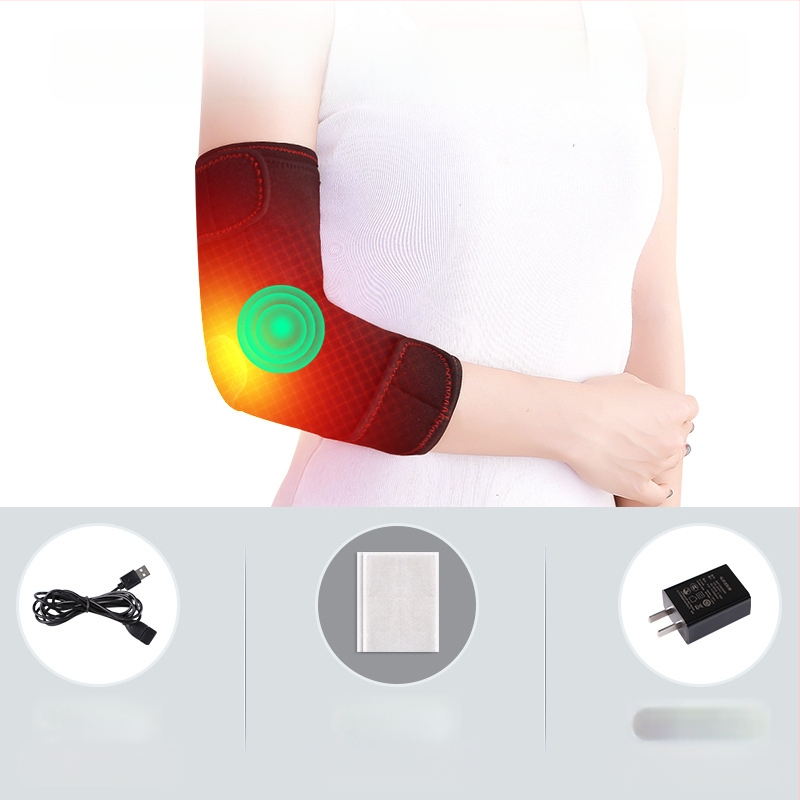 Elektromos moxibustion meleg masszázs fűtött könyökvédők férfiaknak és nőknek fűtött nyakvédő karvédők tenisz sport fizioterápia töltés
