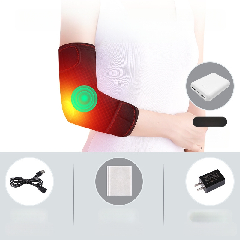 Elektromos moxibustion meleg masszázs fűtött könyökvédők férfiaknak és nőknek fűtött nyakvédő karvédők tenisz sport fizioterápia töltés