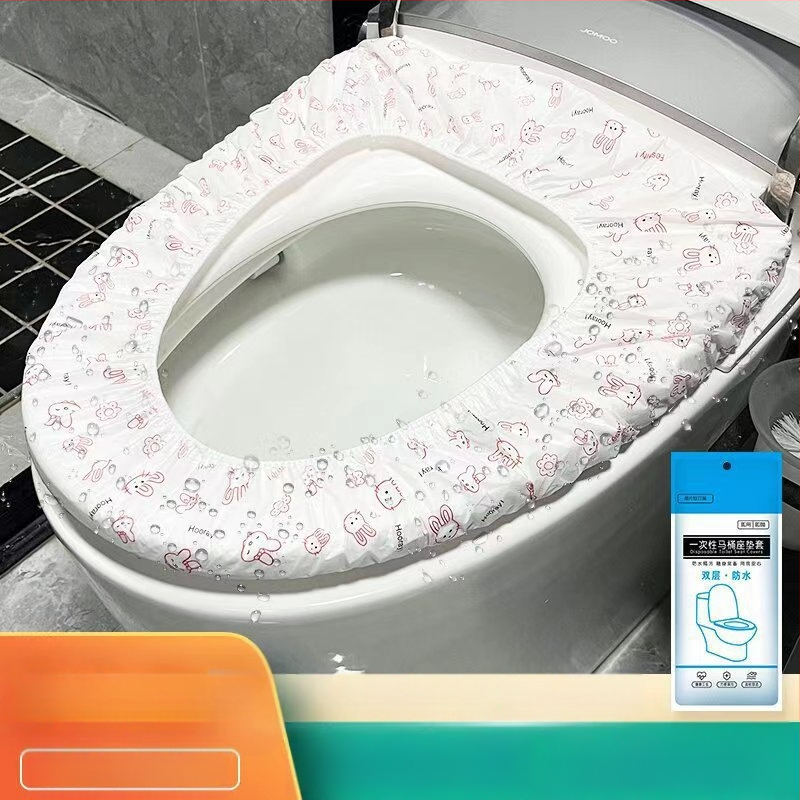 Vienkartinis tualeto pagalvėlės kelioninis artefaktas, dvigubo sluoksnio sutankintas, vandeniui atsparus tualeto užvalkalas nėščioms moterims, apsaugantis nuo nešvarumų, tualetinio popieriaus pagalvėlė, tualeto užvalkalas