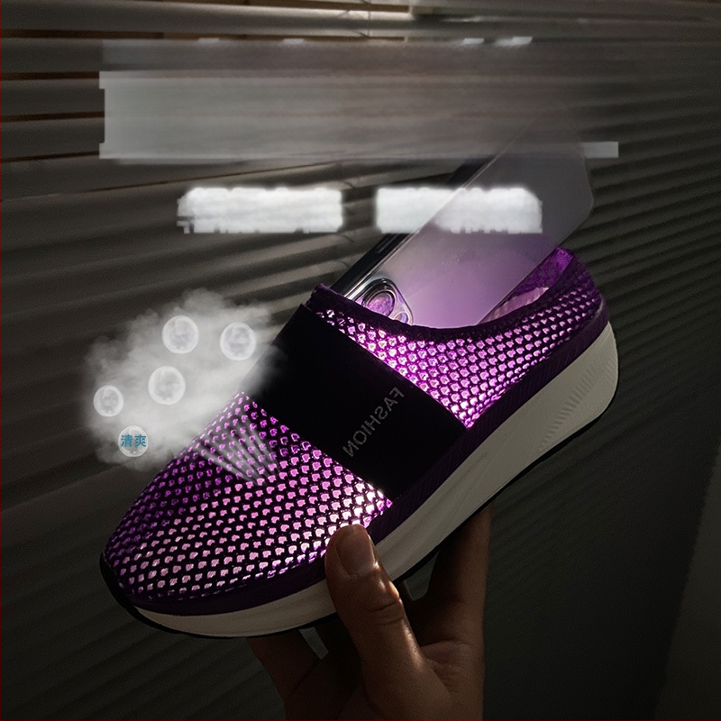 Piiriülene väliskaubandus Suured suurused 2022. aasta suvine uus mood vabaaja võrkkangast riidest Baotou keskmise kontsaga naiste kiikplatvormsandaalid