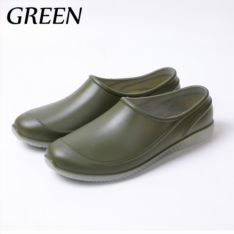 Narancssárga, alacsony szárú esőcipő, férfi és női, csúszásmentes, lapos, élelmiszeripari, fehér, csúszásmentes gumicipő, sekély szájú, kopásálló gumicipő, férfi nagykereskedelem