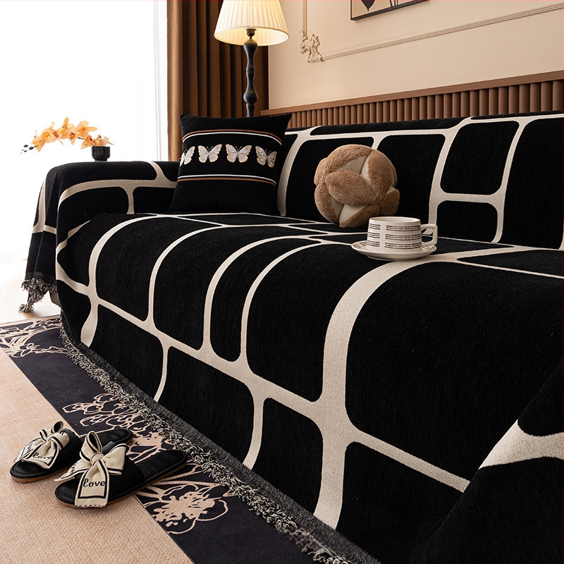 Könnyű luxus kanapéhuzat 2025 új stílusú kanapétörölköző, négy évszakos univerzális macskavédő karcolásgátló, fejlett érzékű kanapéhuzat, szövet kanapétakaró