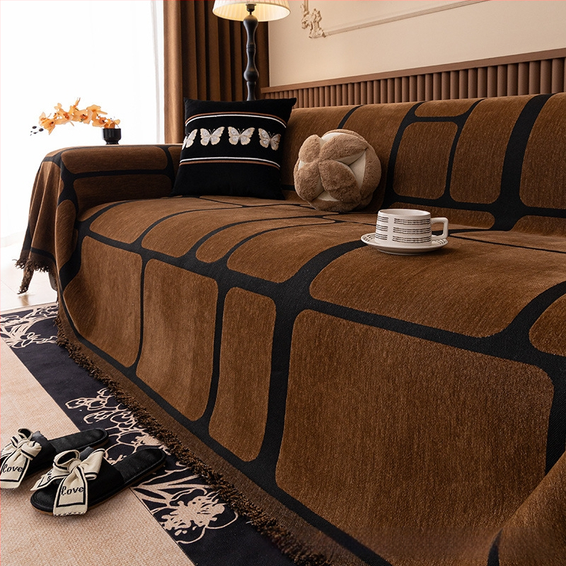 Könnyű luxus kanapéhuzat 2025 új stílusú kanapétörölköző, négy évszakos univerzális macskavédő karcolásgátló, fejlett érzékű kanapéhuzat, szövet kanapétakaró