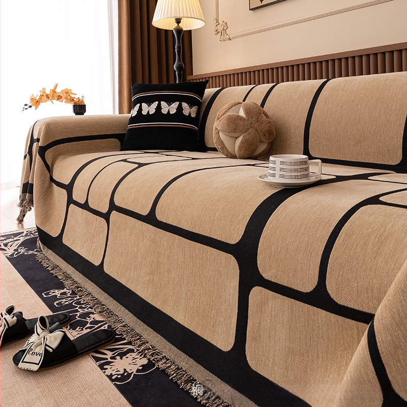 Könnyű luxus kanapéhuzat 2025 új stílusú kanapétörölköző, négy évszakos univerzális macskavédő karcolásgátló, fejlett érzékű kanapéhuzat, szövet kanapétakaró