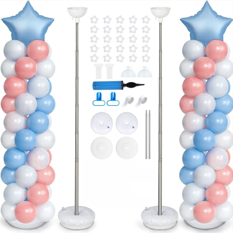 Amazon lufi oszlopkészlet lufi teleszkópos rúd táltartó oszlop út kalauz lufi állvány születésnap esküvői parti
