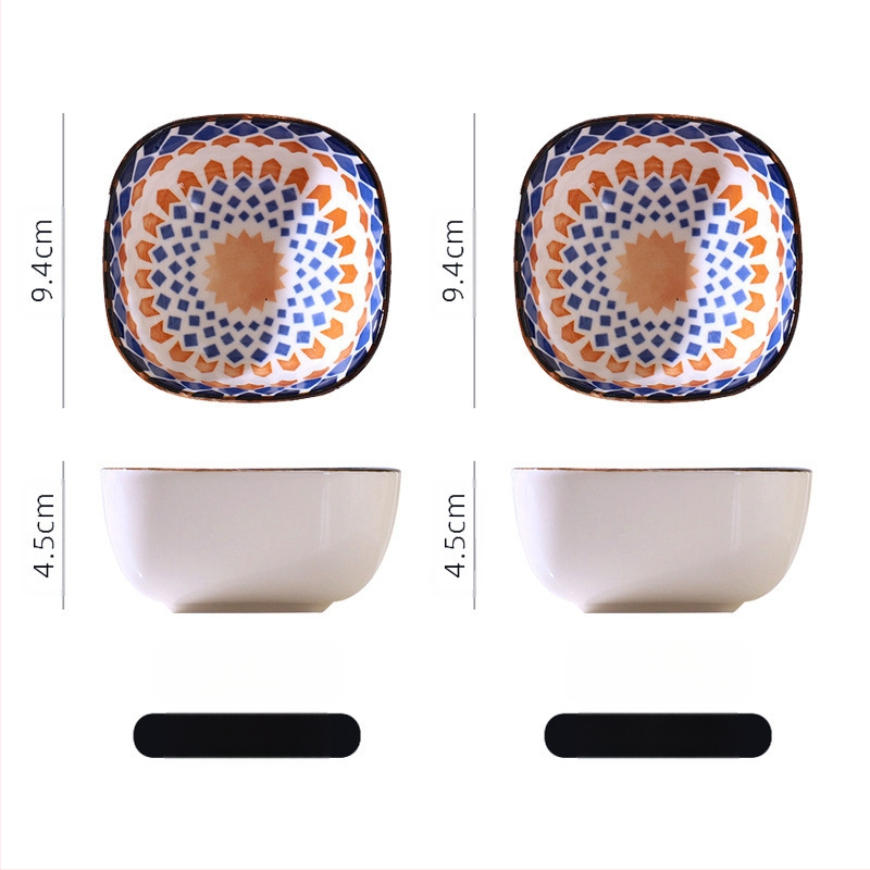 „Sheri Bohemian Buities Retro“ Keraminis Skonio Indelis Karšto Puodo Padažas Japoniški Užkandžiai Mažas Indelis