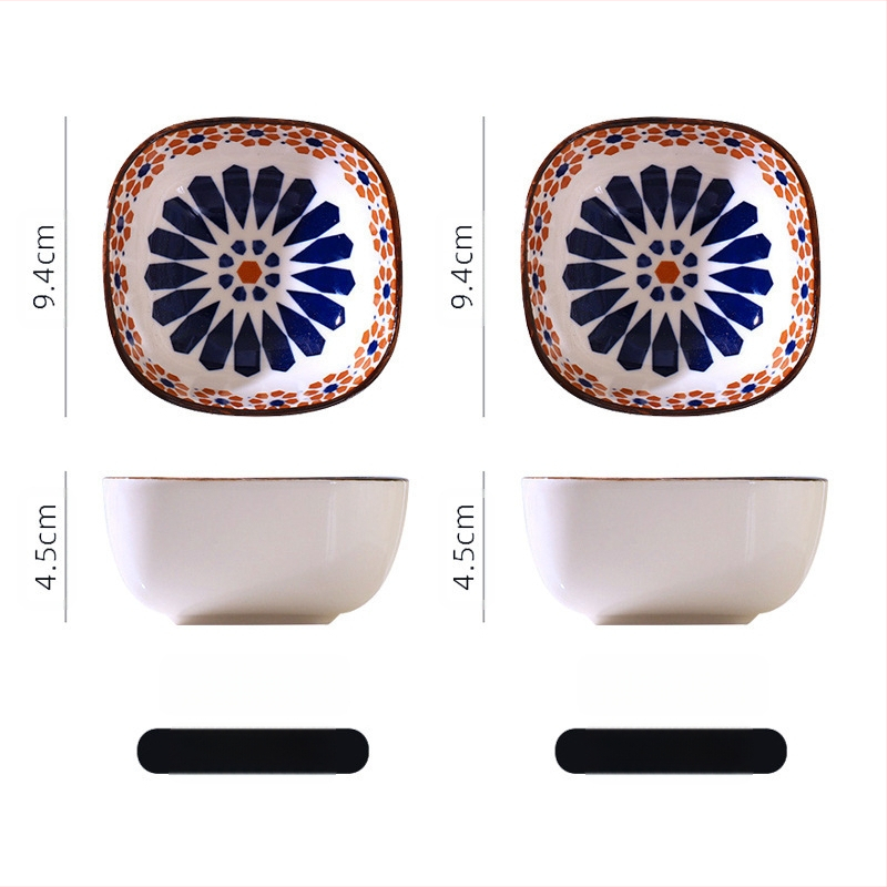 „Sheri Bohemian Buities Retro“ Keraminis Skonio Indelis Karšto Puodo Padažas Japoniški Užkandžiai Mažas Indelis