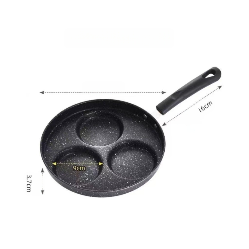 Kvadratinė keturių skylučių keptuvė kiaušinių mėsainiams širdies formos pusryčių keptuvė daugiaskylė blynas medicininis akmuo neprideganti keptuvės forma patogu