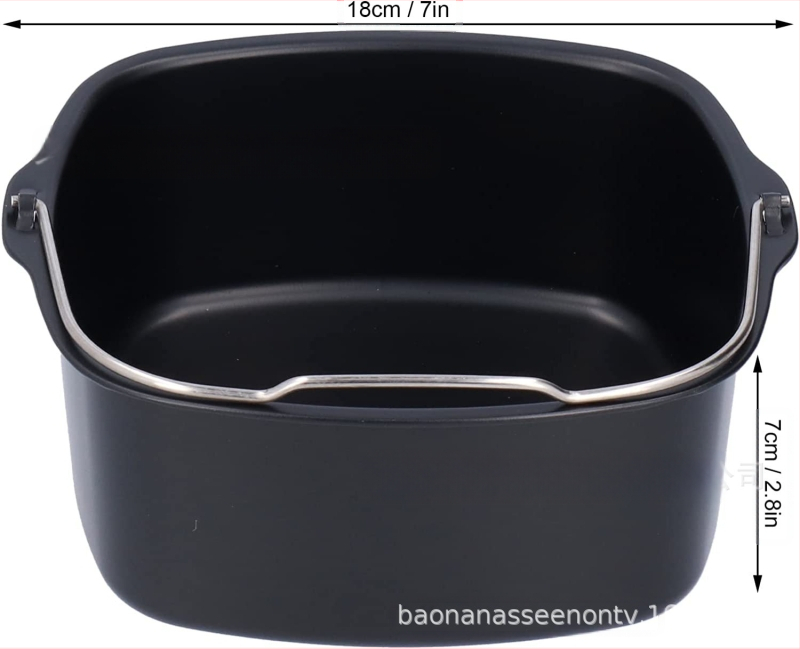 HD9 232 220 négyzet alakú sütőkosárhoz, süteményhordóhoz, 7 hüvelykes, 8 hüvelykes légkeveréses fritőz tartozékokhoz, HD 99 963