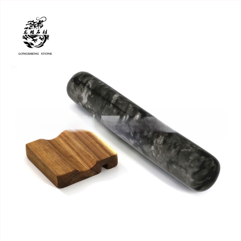 Χονδρική μαρμάρινη πλάστη για οικιακή και εμπορική χρήση 30cm τραγανά εργαλεία ψησίματος σφυριών, σκεύη κουζίνας με βάση