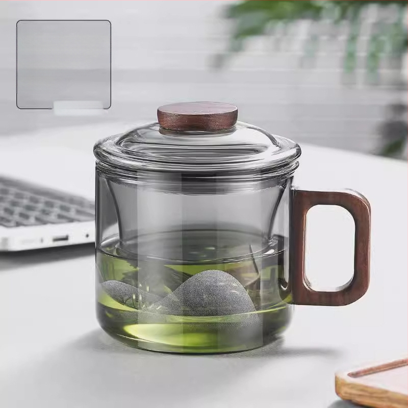 Mini šálka Dundun, šálka na čaj, oddelenie čaju od vody, domáce sklo, kancelária, kvetinový čajový pohár, šálka kávy, je možné vyhrievať.