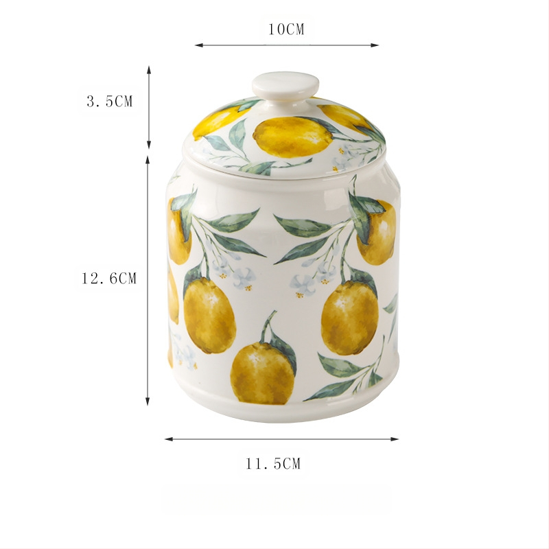 „Nordic ins“ stiliaus buitinis keraminis laikymo indas kavos užkandžių indelis virtuvėje, lengvas, prabangus virtuvės taukų grūdų indas su dangteliu