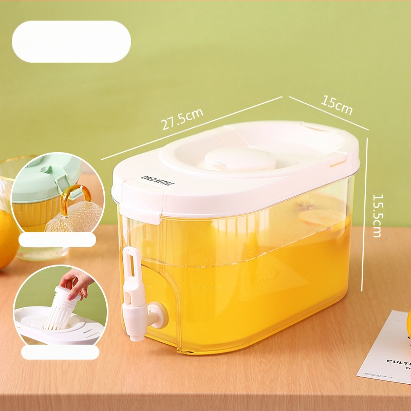 Βραστήρας κρύου νερού μεγάλης χωρητικότητας με βρύση Βραστήρας κρύου νερού Οικιακό ψυγείο Ιαπωνικός χυμός φρούτων Τσάι Κάδος κρύου ποτού Βραστήρας κρύου νερού