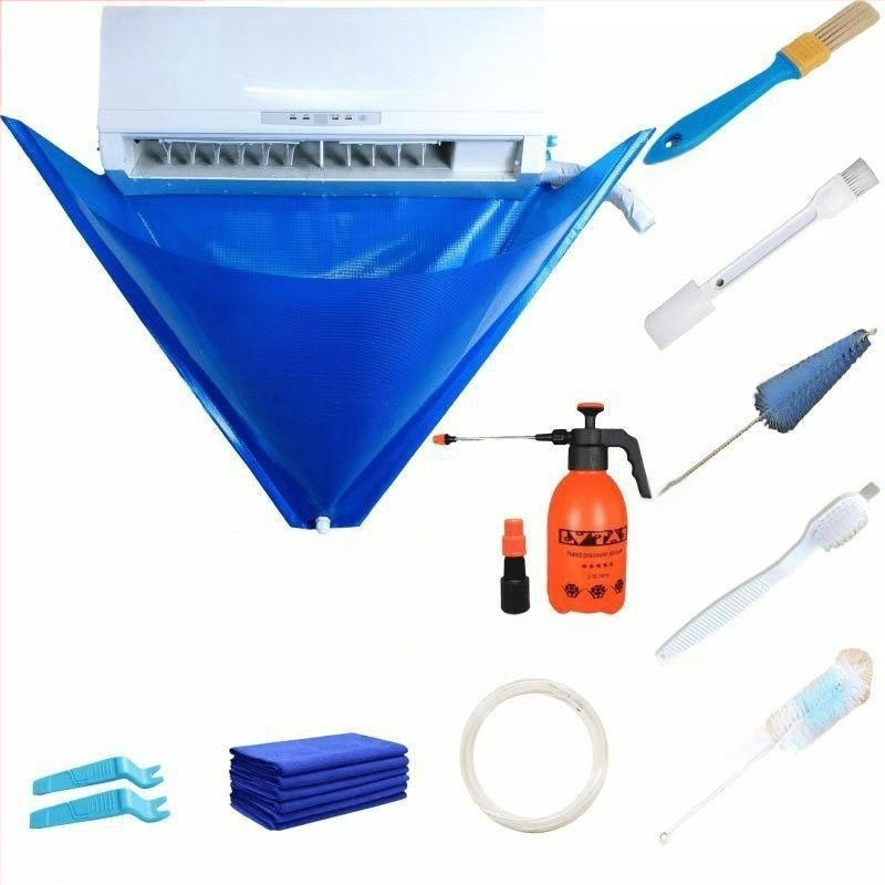 Légkondicionáló tisztítóhuzat Légkondicionáló tisztítóeszközök Háztartási légkondicionáló Horgos tisztítás Komplett tisztítóeszköz-készlet Ingyenes szétszerelés