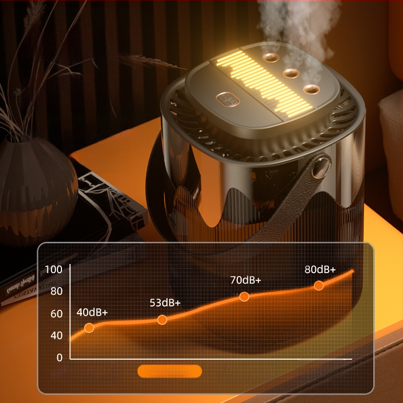 Piiriülene uus kolme pihustiga õhuniisutaja, suure pihustiga 3L suure mahutavusega majapidamises kasutatav vaigistatud rasedate beebide õhuniisutaja öövalgustusega