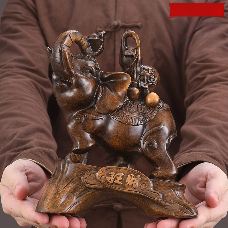 Elefánt dekoráció lakberendezés szerencsés elefánt pár iroda otthon nappali boros szekrény kreatív dekoráció kézműves dekoráció