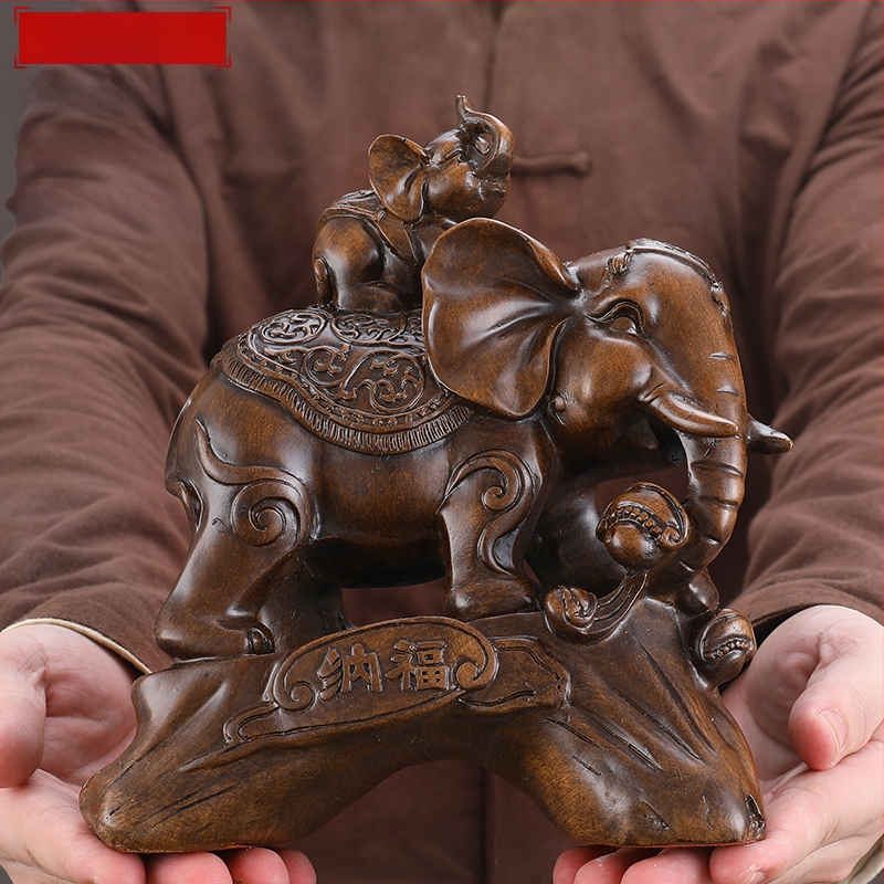 Elefánt dekoráció lakberendezés szerencsés elefánt pár iroda otthon nappali boros szekrény kreatív dekoráció kézműves dekoráció