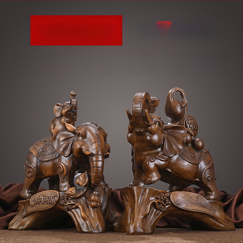 Elefánt dekoráció lakberendezés szerencsés elefánt pár iroda otthon nappali boros szekrény kreatív dekoráció kézműves dekoráció