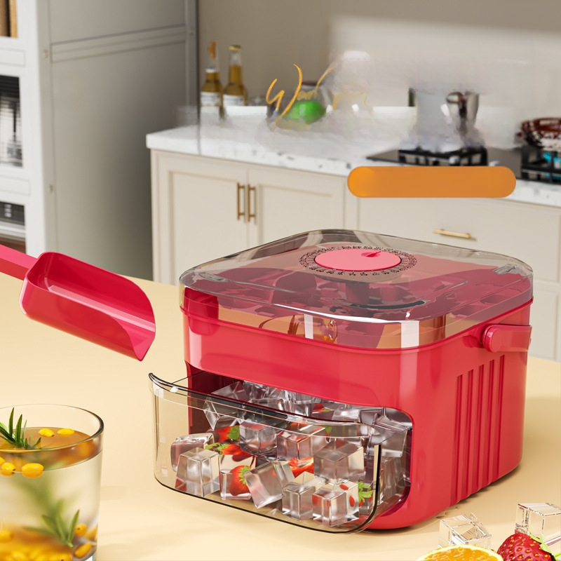 Présjégtálca Jégkocka forma Élelmiszeripari minőségű jégdoboz Fagyasztott jéggolyó műalkotás forma Nagy kapacitású jégtároló háztartási hűtőszekrény