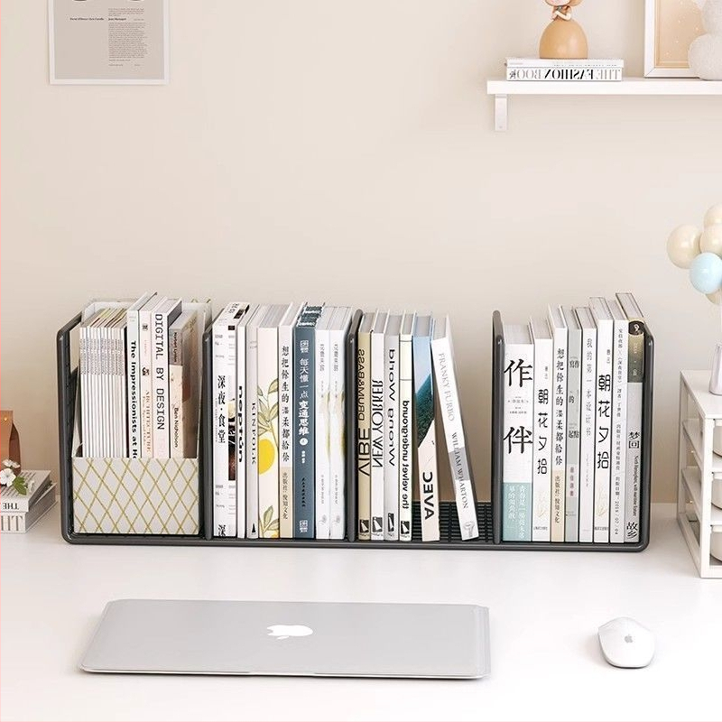 Nagy kapacitású asztali tároló könyvespolc könyvespolc vas diákkönyv hűséges állvány asztal egyszerű könyv- és újságpolc