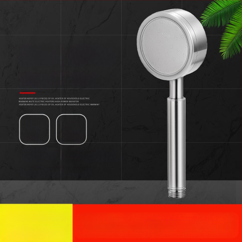 Roostevabast terasest survestatud dušipea, põletus- ja kukkumiskindel, käeshoitav reguleeritav otsik, suur veeväljund, kandilise ülaosaga pihustiga dušikomplekt