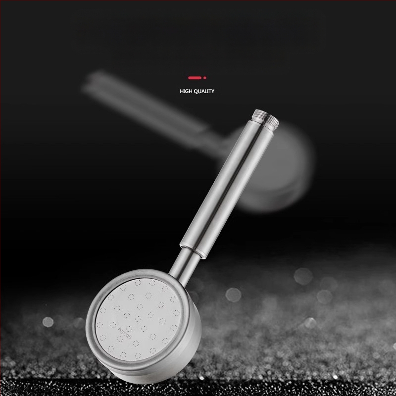 Roostevabast terasest survestatud dušipea, põletus- ja kukkumiskindel, käeshoitav reguleeritav otsik, suur veeväljund, kandilise ülaosaga pihustiga dušikomplekt