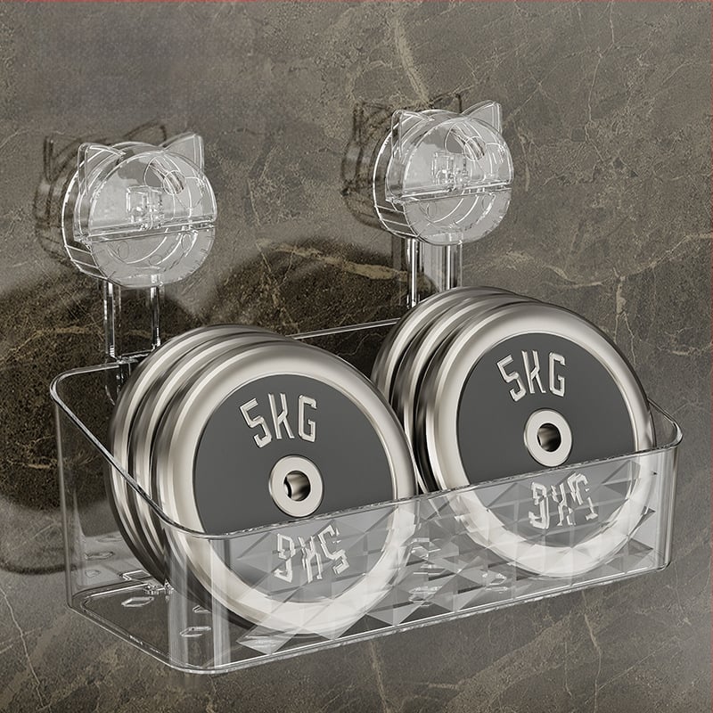 Zidni stalak za pohranu vakuumskih čaša za kupaonicu, umivaonik, košara za pohranu četkice za zube i paste za zube, kutija za mačji sapun