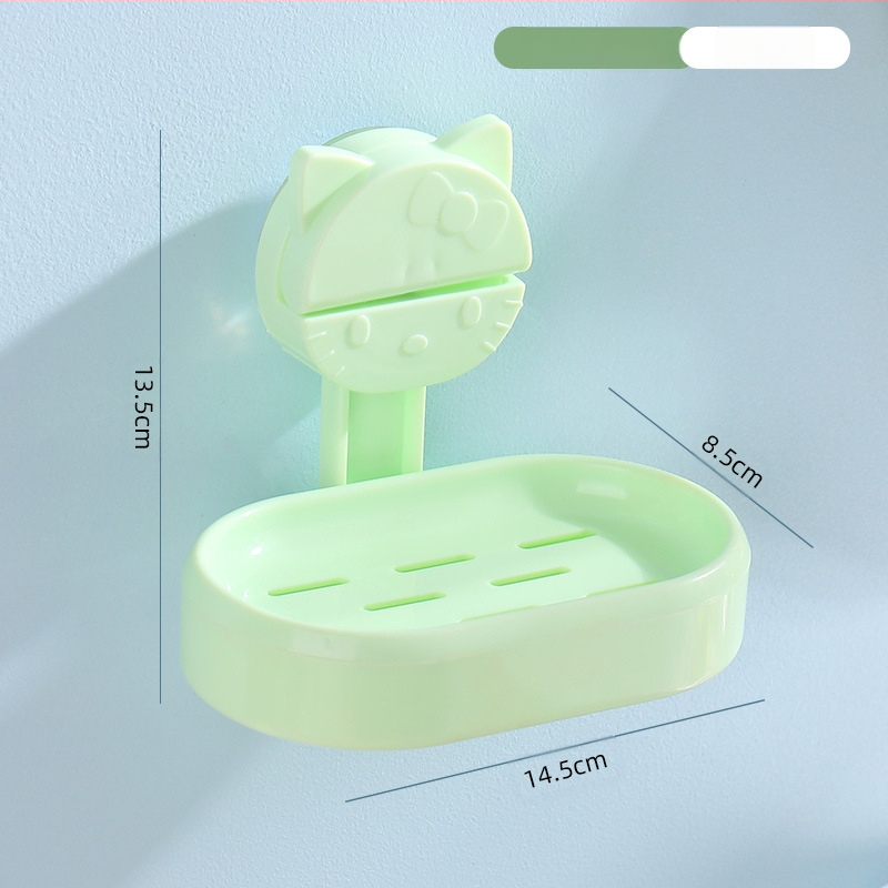 Zidni stalak za pohranu vakuumskih čaša za kupaonicu, umivaonik, košara za pohranu četkice za zube i paste za zube, kutija za mačji sapun