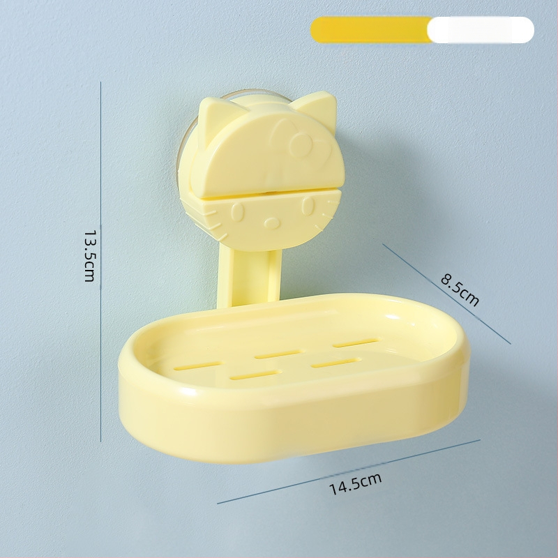 Zidni stalak za pohranu vakuumskih čaša za kupaonicu, umivaonik, košara za pohranu četkice za zube i paste za zube, kutija za mačji sapun