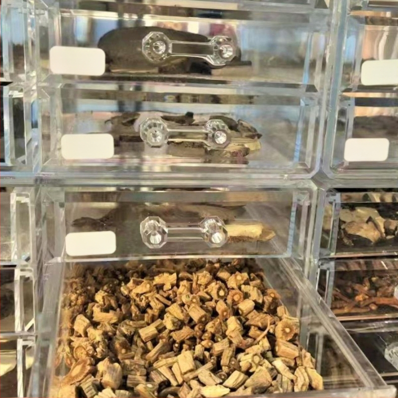 Hagyományos kínai orvoslás fiókos tárolódoboz átlátszó porálló többrétegű hagyományos kínai orvoslás szekrény kis otthoni gyógyszertári orvoslás diákgyógyszerészet