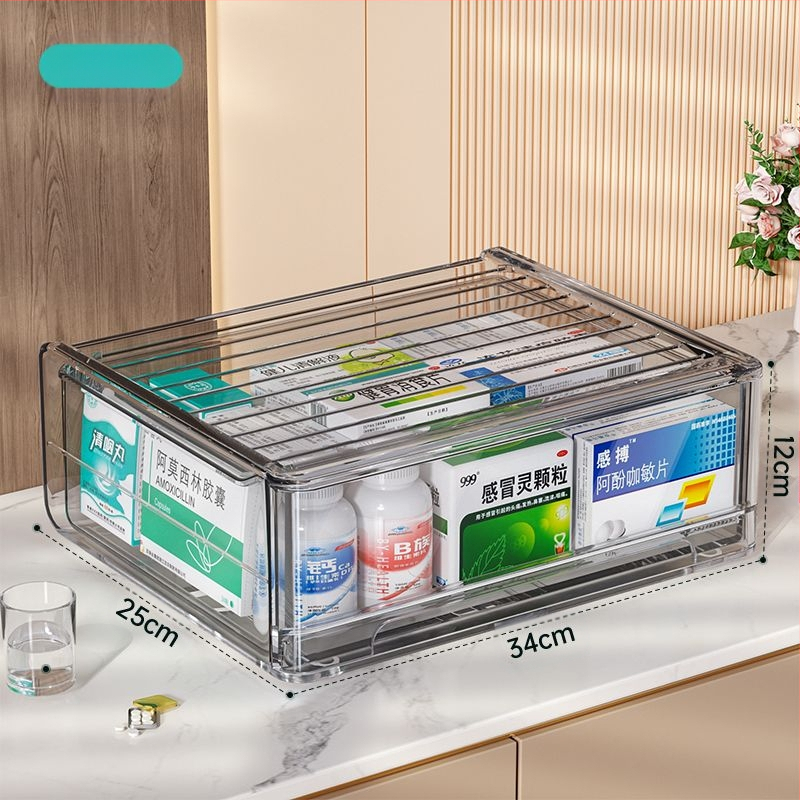 Hagyományos kínai orvoslás fiókos tárolódoboz átlátszó porálló többrétegű hagyományos kínai orvoslás szekrény kis otthoni gyógyszertári orvoslás diákgyógyszerészet