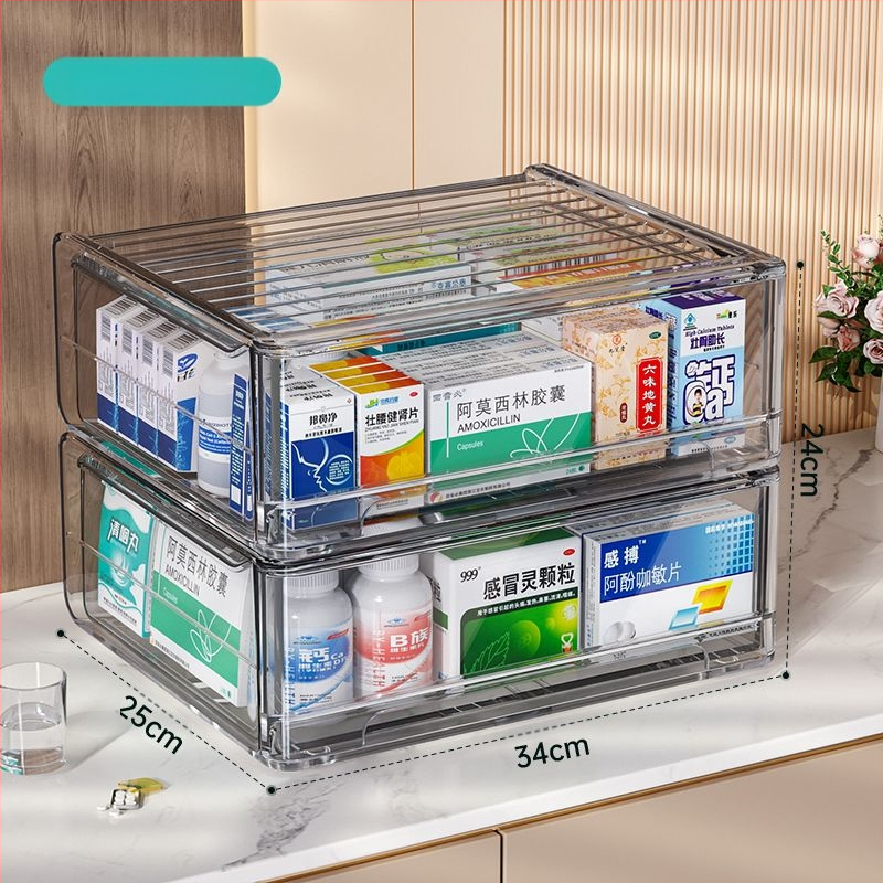 Hagyományos kínai orvoslás fiókos tárolódoboz átlátszó porálló többrétegű hagyományos kínai orvoslás szekrény kis otthoni gyógyszertári orvoslás diákgyógyszerészet
