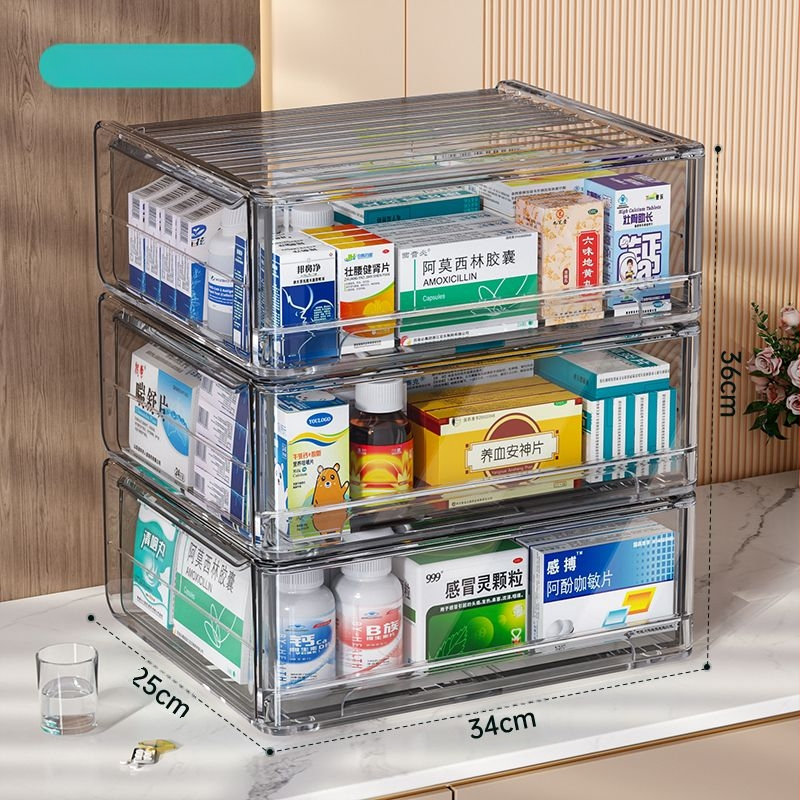 Hagyományos kínai orvoslás fiókos tárolódoboz átlátszó porálló többrétegű hagyományos kínai orvoslás szekrény kis otthoni gyógyszertári orvoslás diákgyógyszerészet