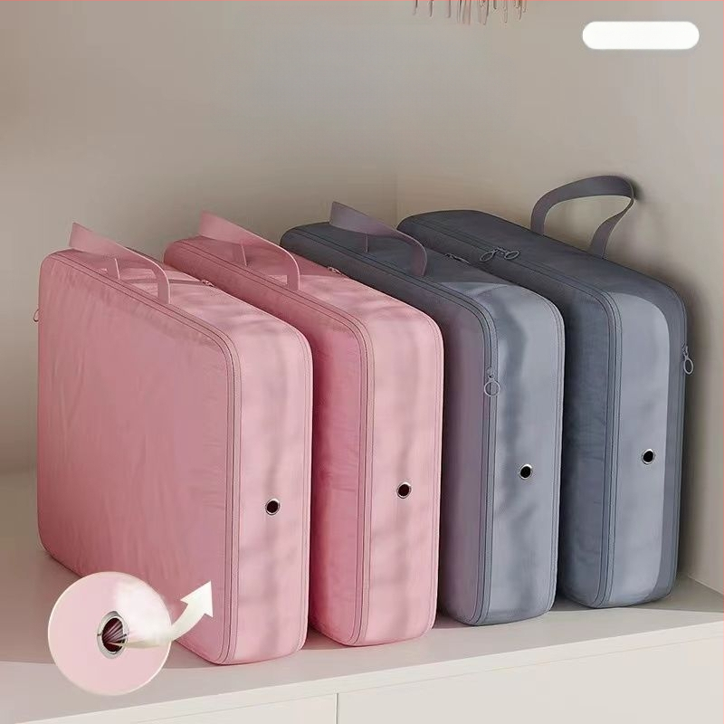 Prekogranična memorijska platnena torba za pohranu perjane jakne, putna tkanina s dvostrukim patentnim zatvaračem, kompresijska vreća s otvorom za ventilaciju, studentski dom