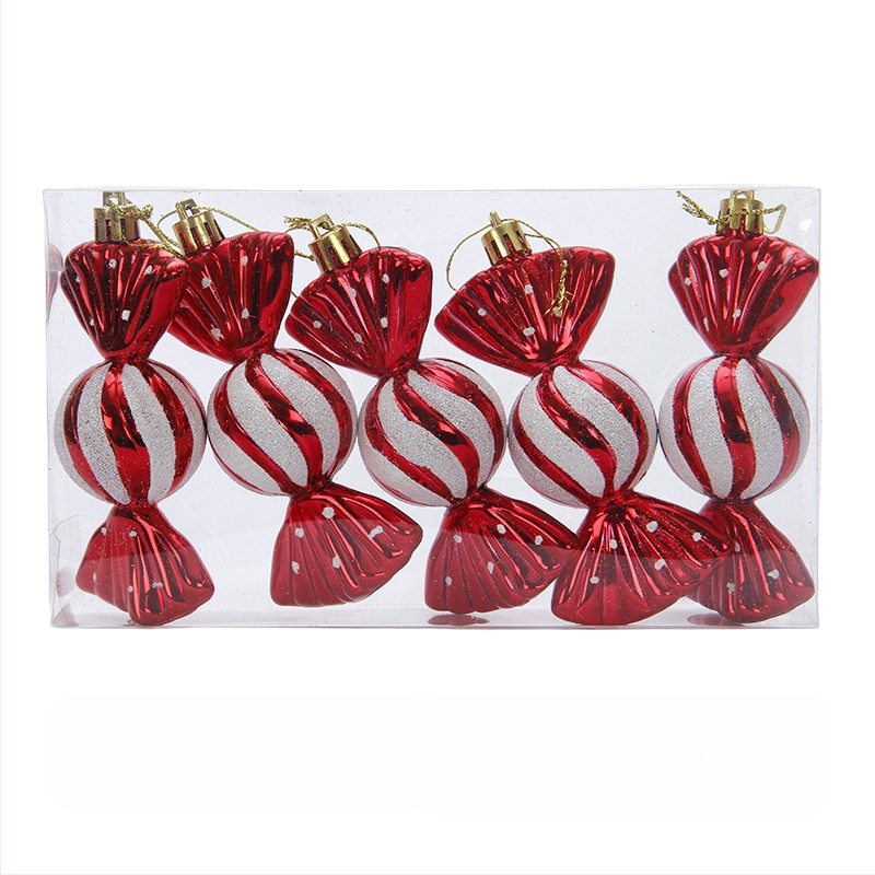 Galvanizirani svjetlosni božićni privjesak oslikan slatkišima Ukrasi za božićno drvce Božić Nova godina Novogodišnji ukrasi za vjenčanje