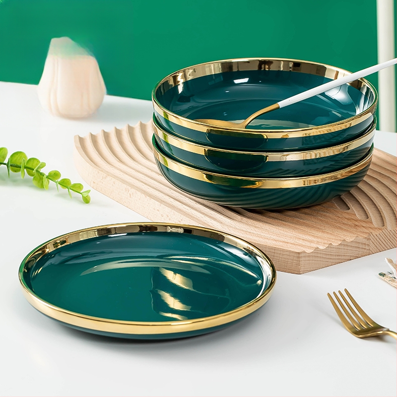 „Užsidirbk pragyvenimui Nordic Creative“ lėkštė, keramikinė, aukštos kokybės stalo įrankių kombinacija, namų apyvokos reikmenys, 2024 m. nauja, lengva, prabangi lėkštė