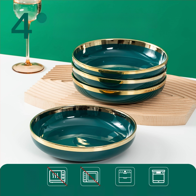 „Užsidirbk pragyvenimui Nordic Creative“ lėkštė, keramikinė, aukštos kokybės stalo įrankių kombinacija, namų apyvokos reikmenys, 2024 m. nauja, lengva, prabangi lėkštė