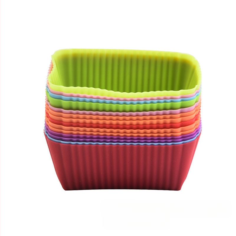 7 cm silikoonist kõrvitsa-muffinivormid, südamekujulised, tähekujulised, ristkülikukujulised, roosilillekujulised, ümmargused koogivormid