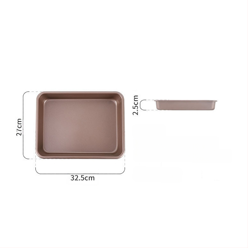 Szénacél sütőlap sütő speciális tányér téglalap alakú tapadásmentes sütőlap háztartási lapos tálca süteménytekercs párolt süteménytálca