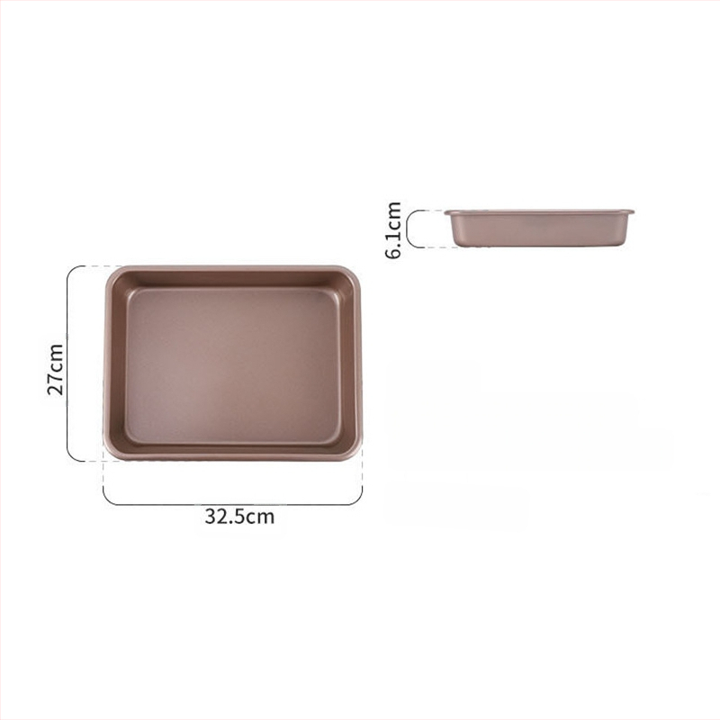 Szénacél sütőlap sütő speciális tányér téglalap alakú tapadásmentes sütőlap háztartási lapos tálca süteménytekercs párolt süteménytálca