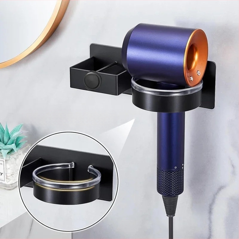 Plaukų džiovintuvo stovas, vonios kambario garbanojimo lygintuvo laikymo stovas, plaukų tiesintuvas be smūgių, elektrinis įtvaras, lyginimo lentos laikiklis, sieninis pakabinimas