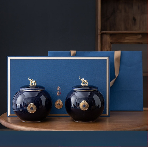 Jixiang kerámia teáskanna ajándék teásdoboz tea lezárt kanna zöld tea Jin Junmei Lichuan piros üres ajándékdoboz ébresztő teáskanna