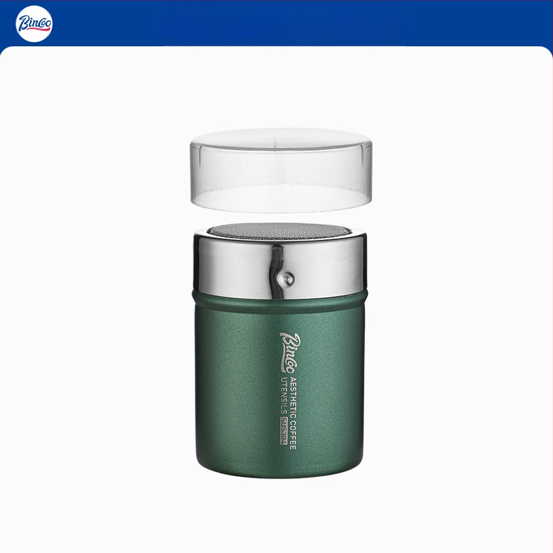 Bincoo posipač za kavu u prahu, matcha prah, kakao u prahu, šećer u prahu, sito za uložak 304, posipač za prah, kalup za ispis artefakta s cvijećem