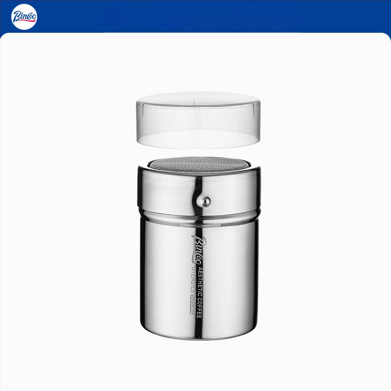 Bincoo kávépor szórófej Matcha por kakaópor cukorpor szűrőpatron 304 por szórófej művirág húzóforma