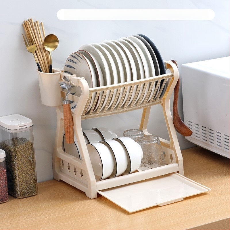 Daugiafunkcis virtuvės laikymo stovas iš nerūdijančio plieno, indų laikymo lentynėlė, spintelių ir indų laikymo lentynėlė, dubenėlių ir lazdelių laikymo lentynėlė, lėkščių ir peilių laikymo lentynėlė, dvigubo sluoksnio stalo įrankių laikymo lentynėlė.