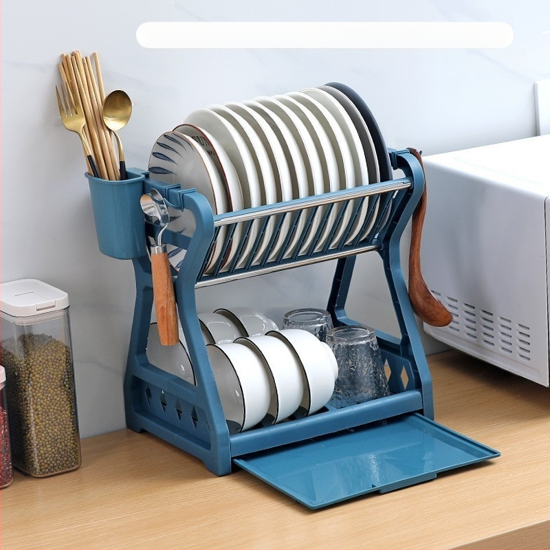 Daugiafunkcis virtuvės laikymo stovas iš nerūdijančio plieno, indų laikymo lentynėlė, spintelių ir indų laikymo lentynėlė, dubenėlių ir lazdelių laikymo lentynėlė, lėkščių ir peilių laikymo lentynėlė, dvigubo sluoksnio stalo įrankių laikymo lentynėlė.