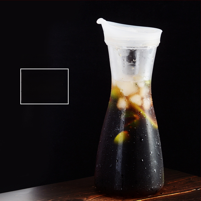 Akrilo plastikinis kaklaraiščio puodas šalto vandens butelis šalto vandens butelis kvadratinis sulčių puodas gėrimų baro virdulys restoranas citrinų puodas