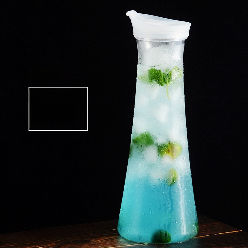 Akrilo plastikinis kaklaraiščio puodas šalto vandens butelis šalto vandens butelis kvadratinis sulčių puodas gėrimų baro virdulys restoranas citrinų puodas